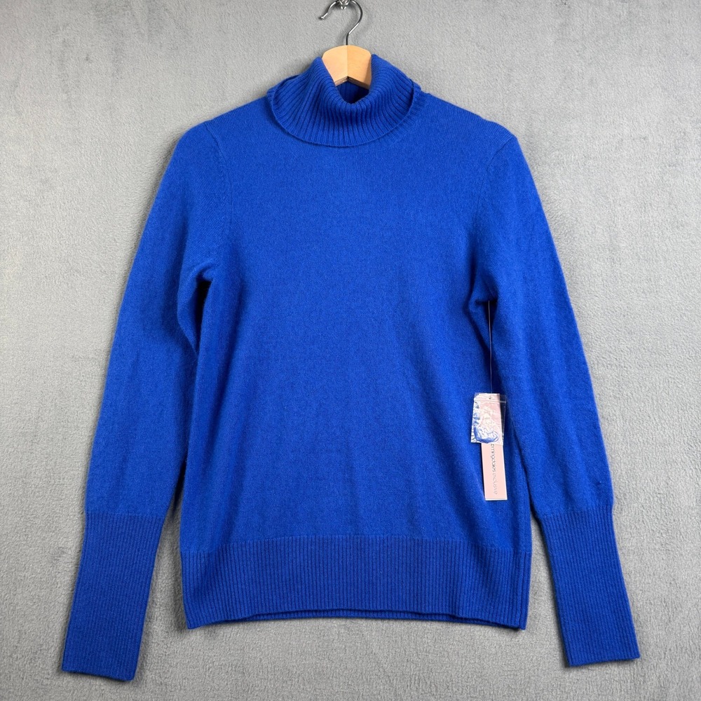 Classic Cowl Neck Sweater in Royal Blue